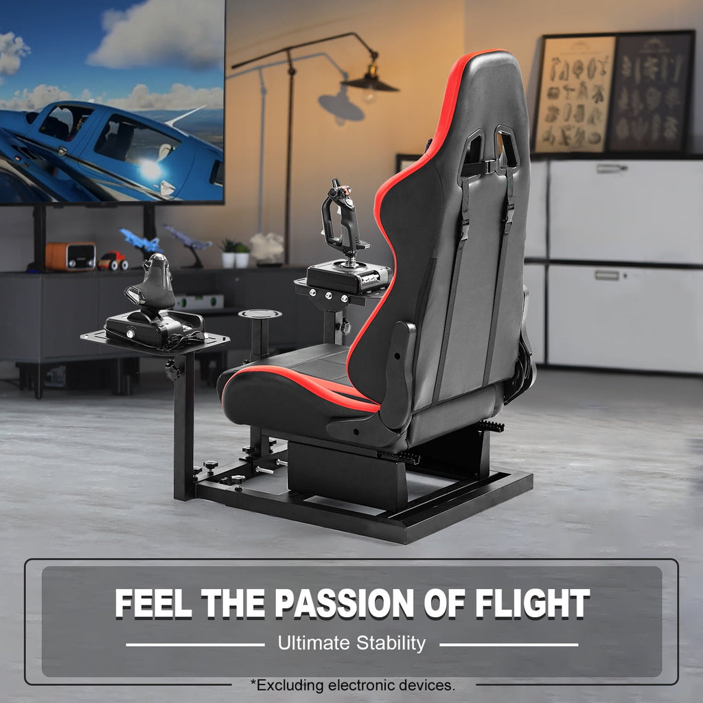 Marada Flight Simulator Cockpit with Game Chair Fit for Thrustmaster A10C Hotas Warthog