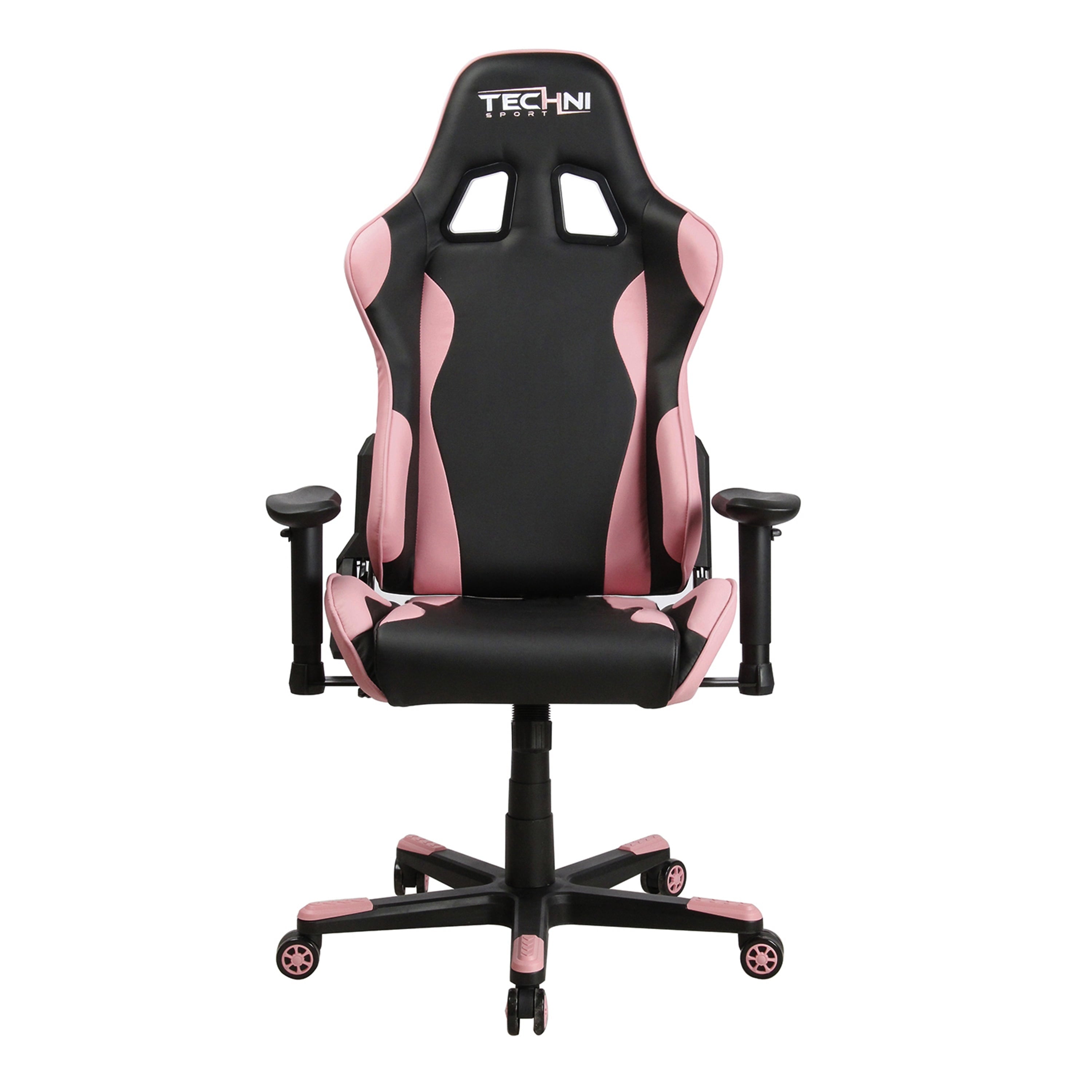 Techni Sport TS-4300 Ergonomic High Back Racer Style PC Gaming Chair with Memory Foam Seat, Pink RTA-TS43-PNK