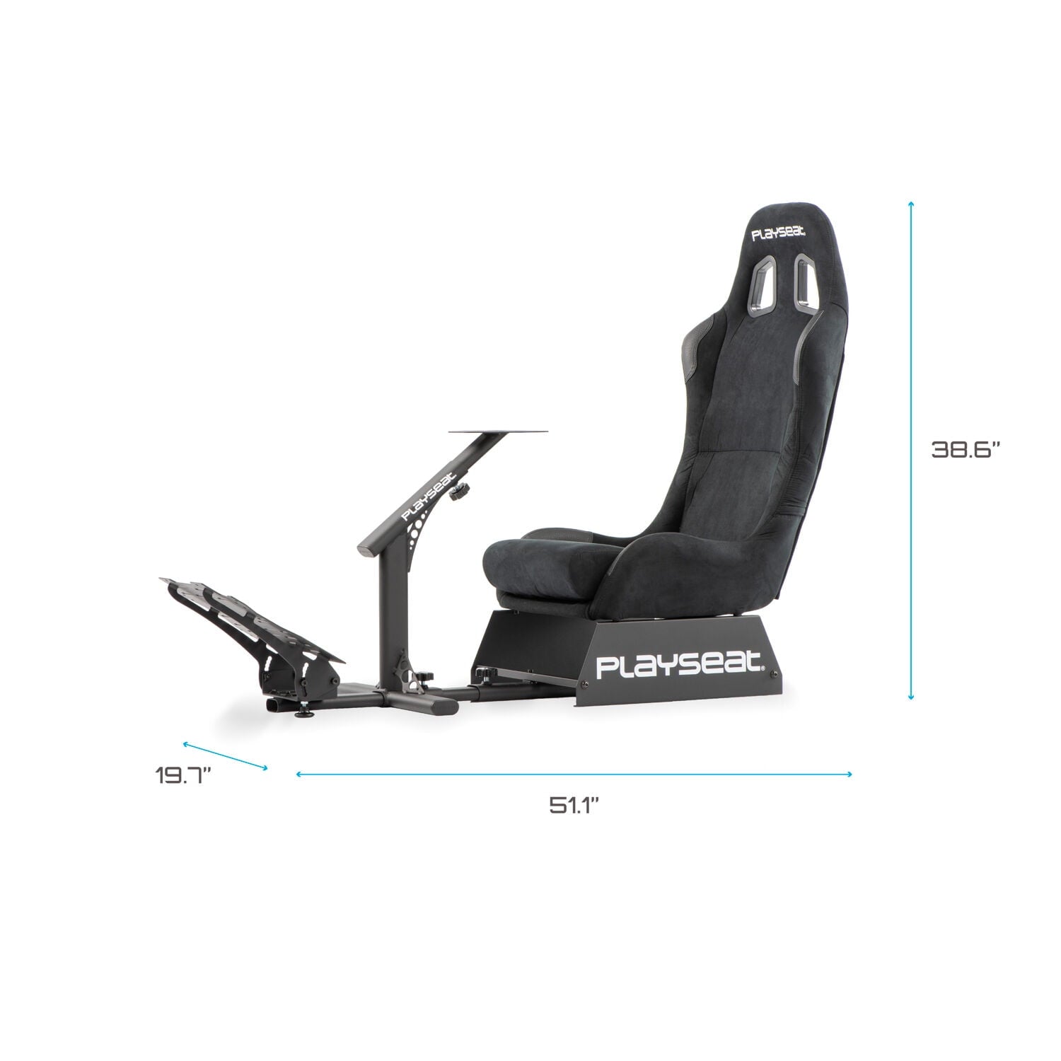 Playseat® Evolution Racing Suède Lightweight Carbon Quality Steel Racing Simulator Cockpit, Black