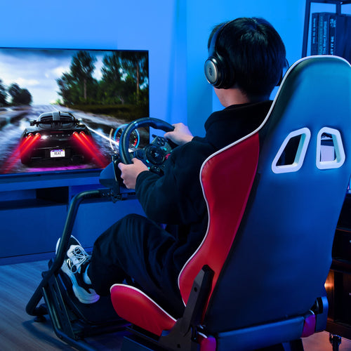 ARES WING Racing Simulator Cockpit with Gaming Chair Fit Logitech Thrustmaster Xbox