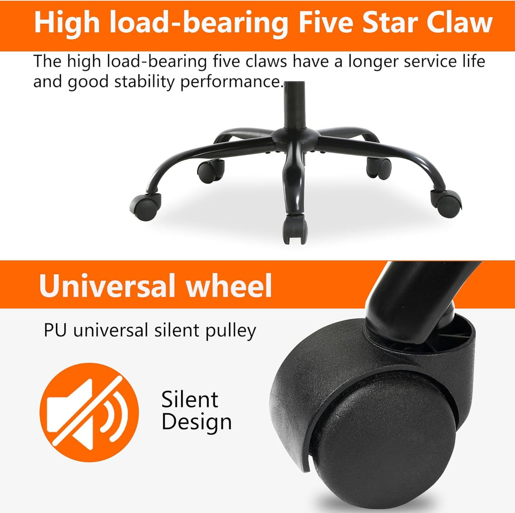 PayLessHere Red Gaming Office Chair - Ergonomic PU Leather w/Lumbar Support & Footrest，Rolling Swivel