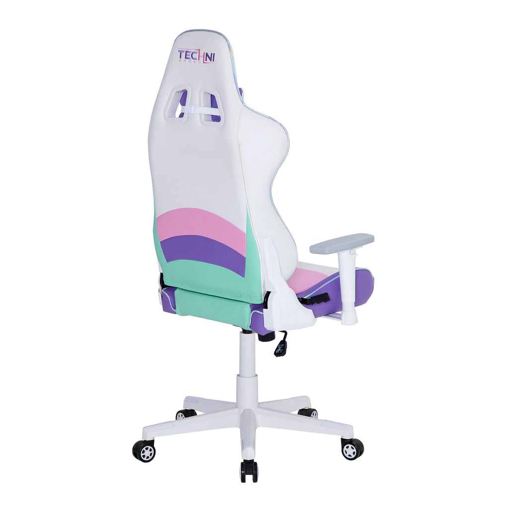Techni Sport TS-42 Office-PC Gaming Chair, Adjustable Height with Memory Foam Seat and Back, Kawaii RTA-TS42-KWI