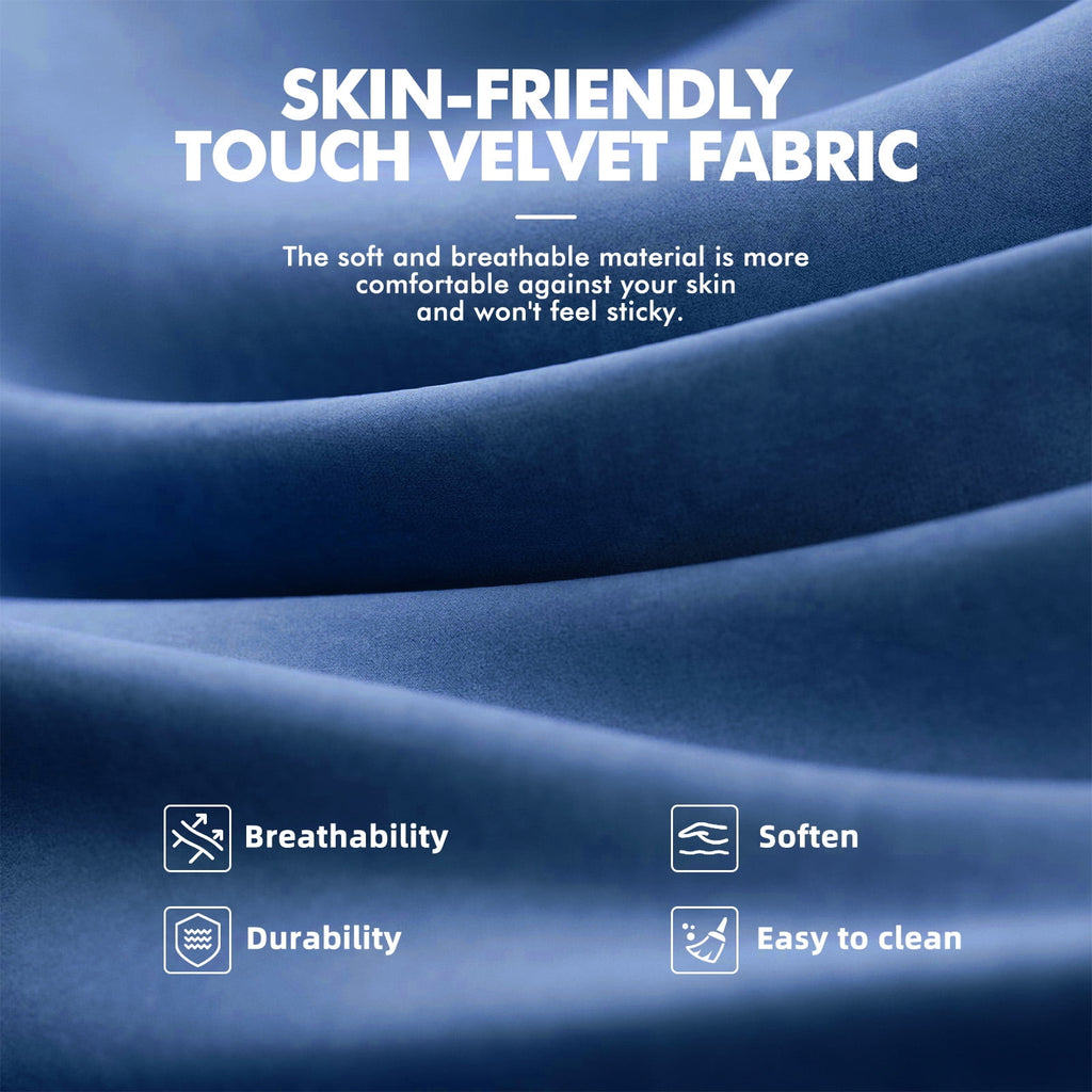 SOONTRANS Blue Gaming Chair for Adult, Velvet Fabric Ergonomic Comfortable Video Gamer Chair with Footrest, Reclining Office Computer Desk Game Chairs with Massage Lumbar Cushion, Headrest