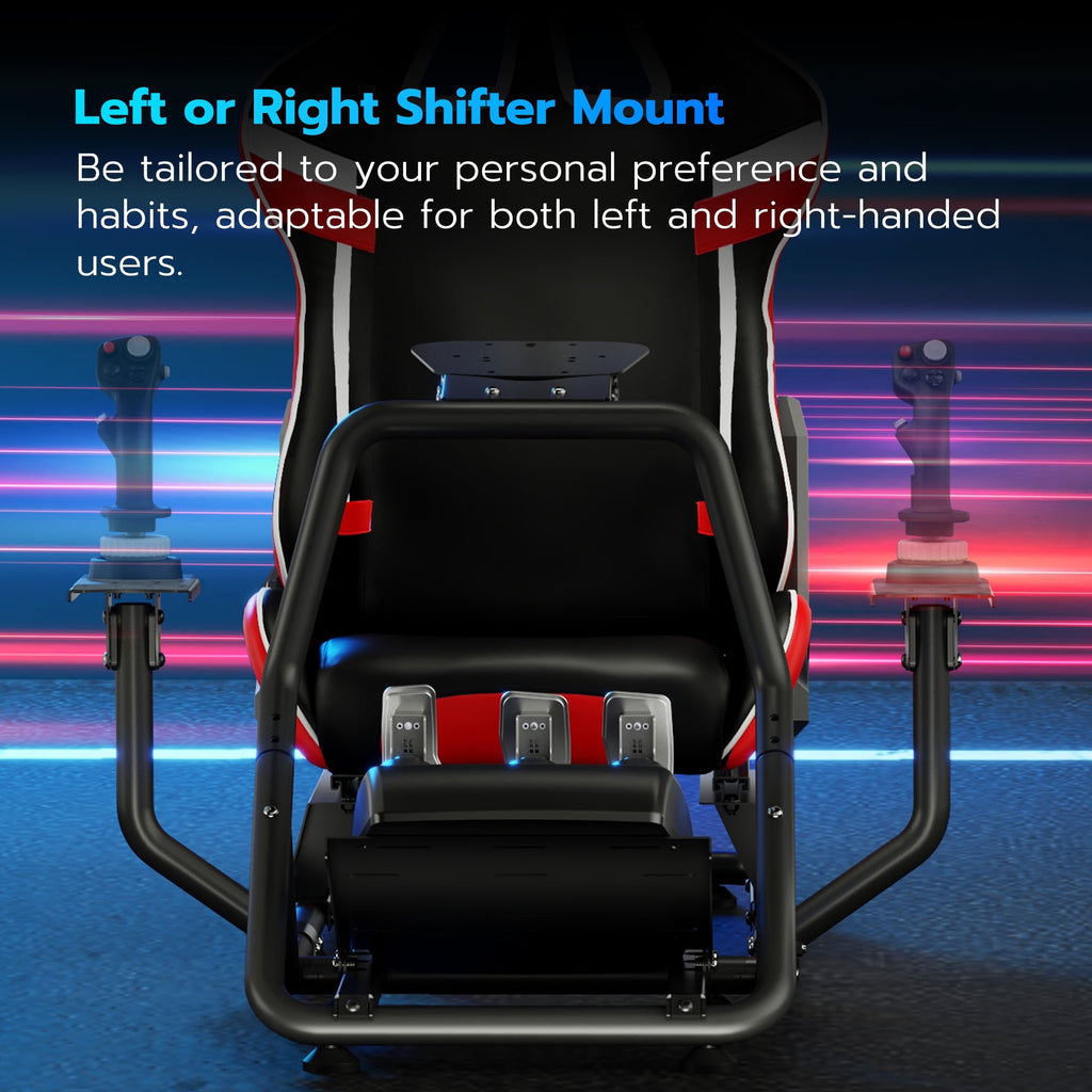 ARES WING Racing Simulator Cockpit with Gaming Chair Fit Logitech Thrustmaster Xbox