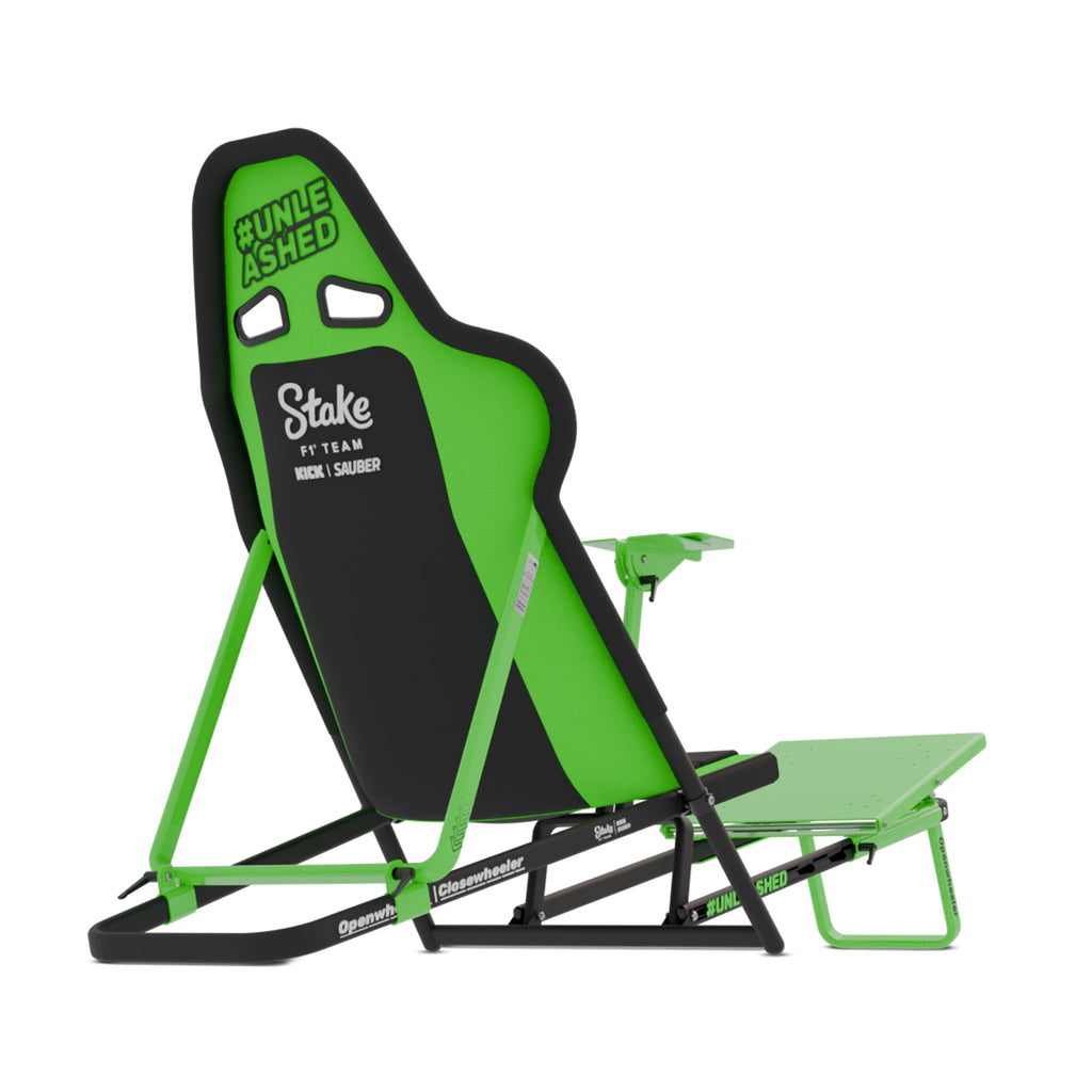 GTR Simulator Racing Simulator Cockpit GTA Compact V2 Foldable – Stake F1 Team Kick Sauber Edition Folding Racing Cockpit