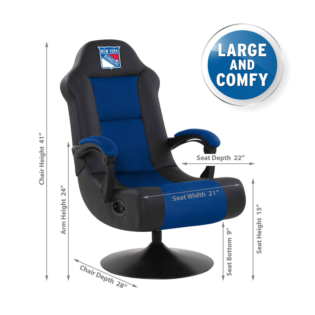 Imperial Black New York Rangers Ultra Game Chair