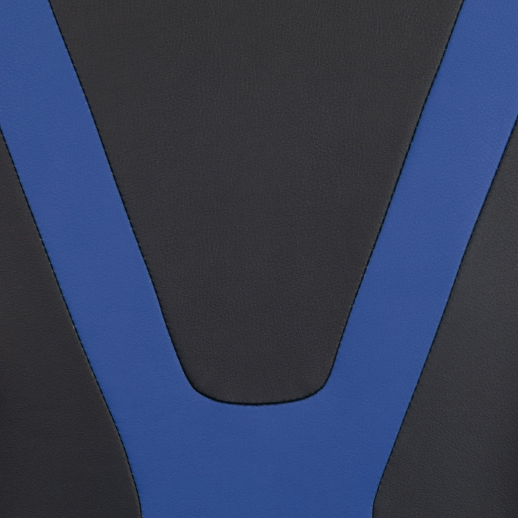 Flash Furniture Optis Black Gaming Desk with Cup Holder/Headphone Hook and Monitor/Smartphone Stand & Blue Reclining Gaming Chair with Footrest