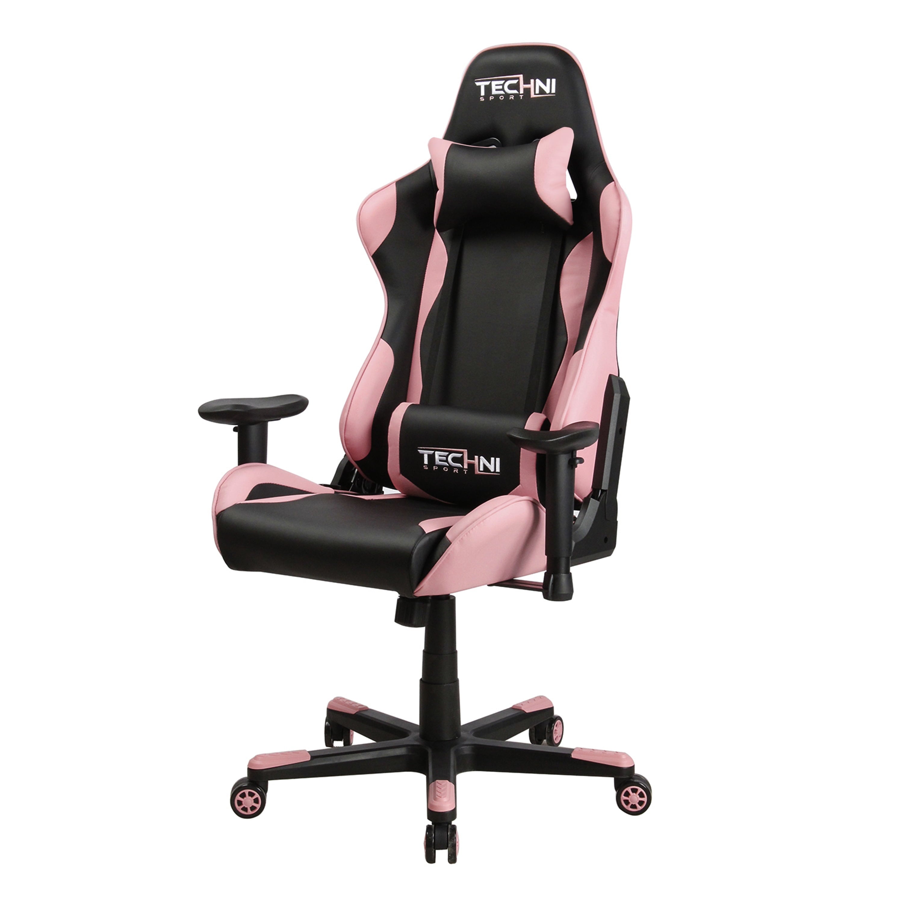 Techni Sport TS-4300 Ergonomic High Back Racer Style PC Gaming Chair with Memory Foam Seat, Pink RTA-TS43-PNK