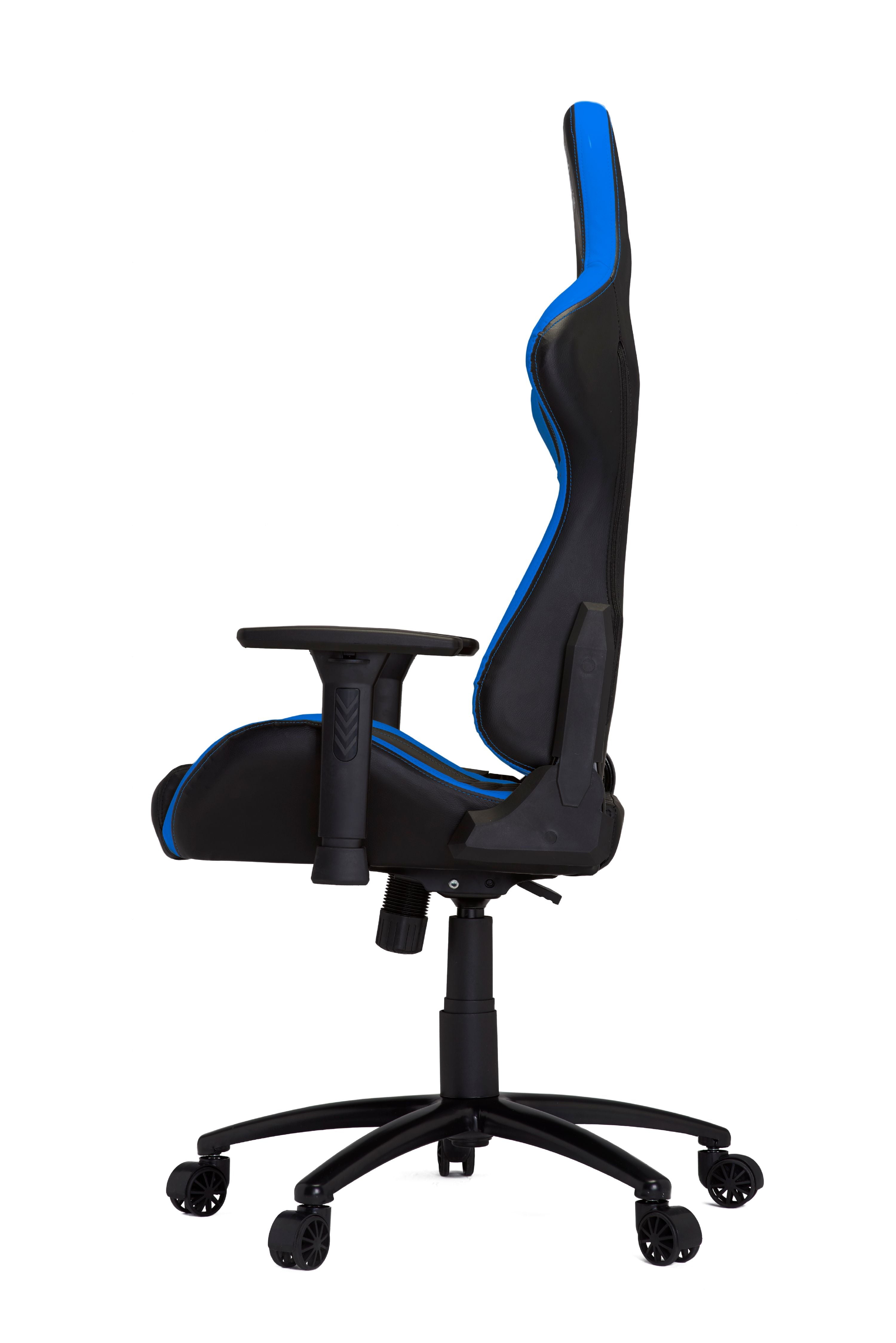 HHGears XL 500 Series Gaming Chair Black and Blue with Headrest/Lumbar Pillows