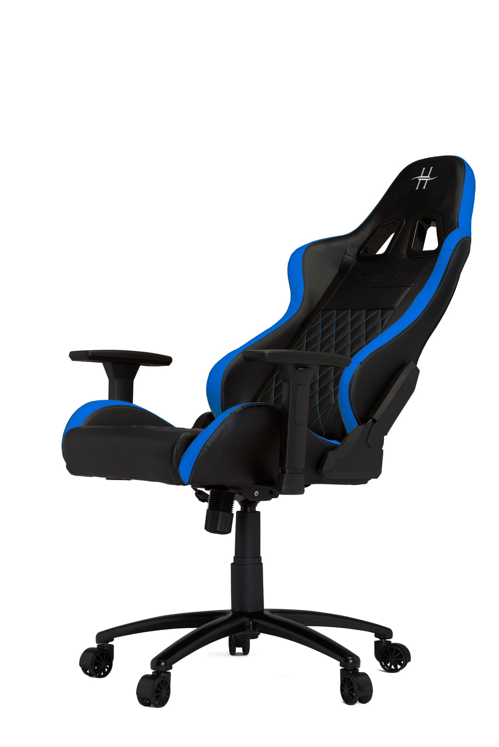 HHGears XL 500 Series Gaming Chair Black and Blue with Headrest/Lumbar Pillows