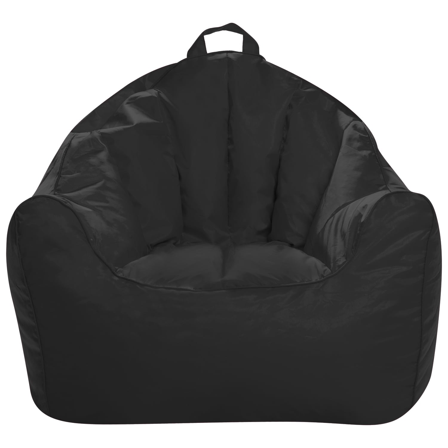 Posh Creations Malibu Bean Bag Chair Lounger, Kids, 2.8 ft, Black