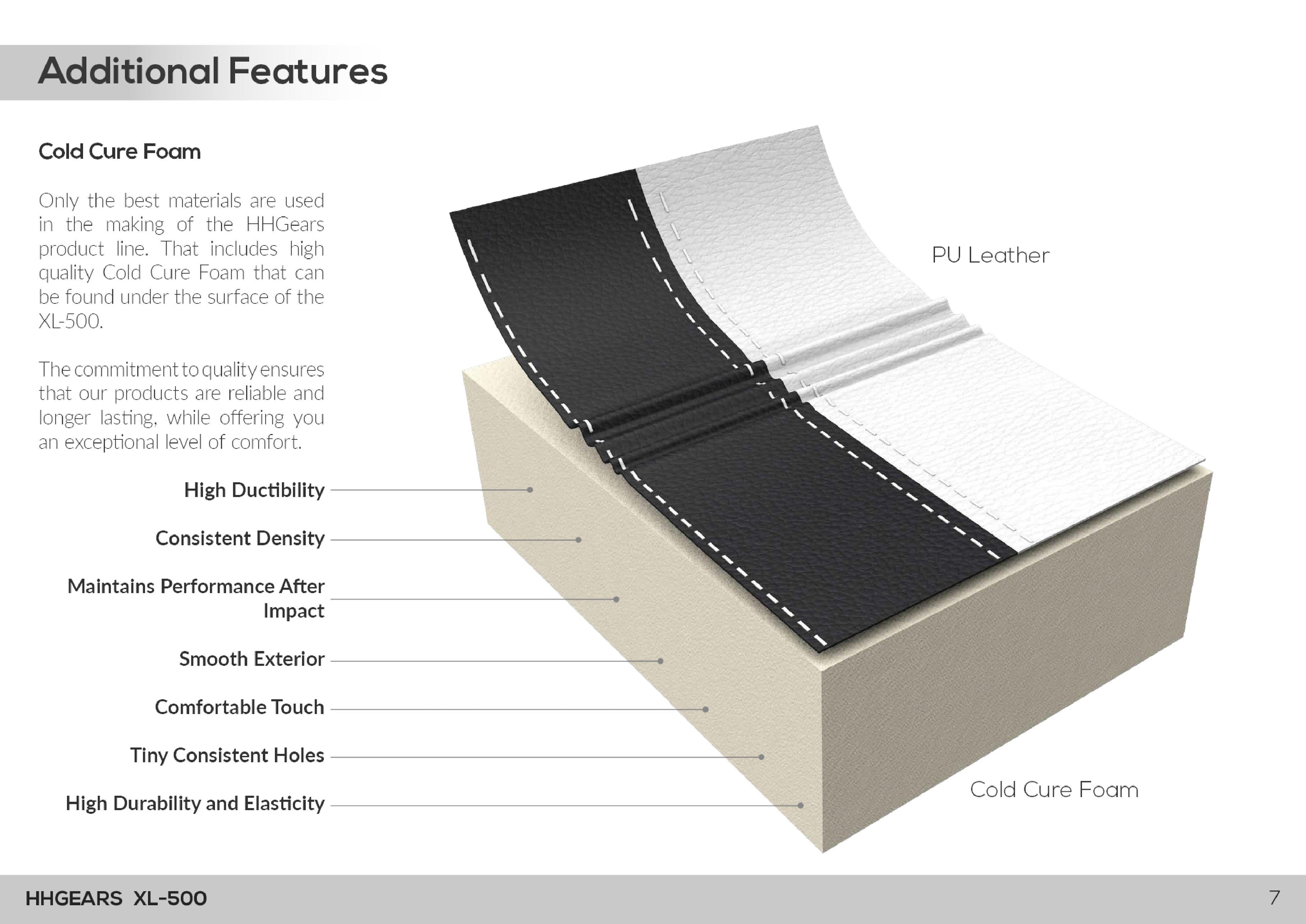 HHGears XL 500 Series Gaming Chair Black and Blue with Headrest/Lumbar Pillows