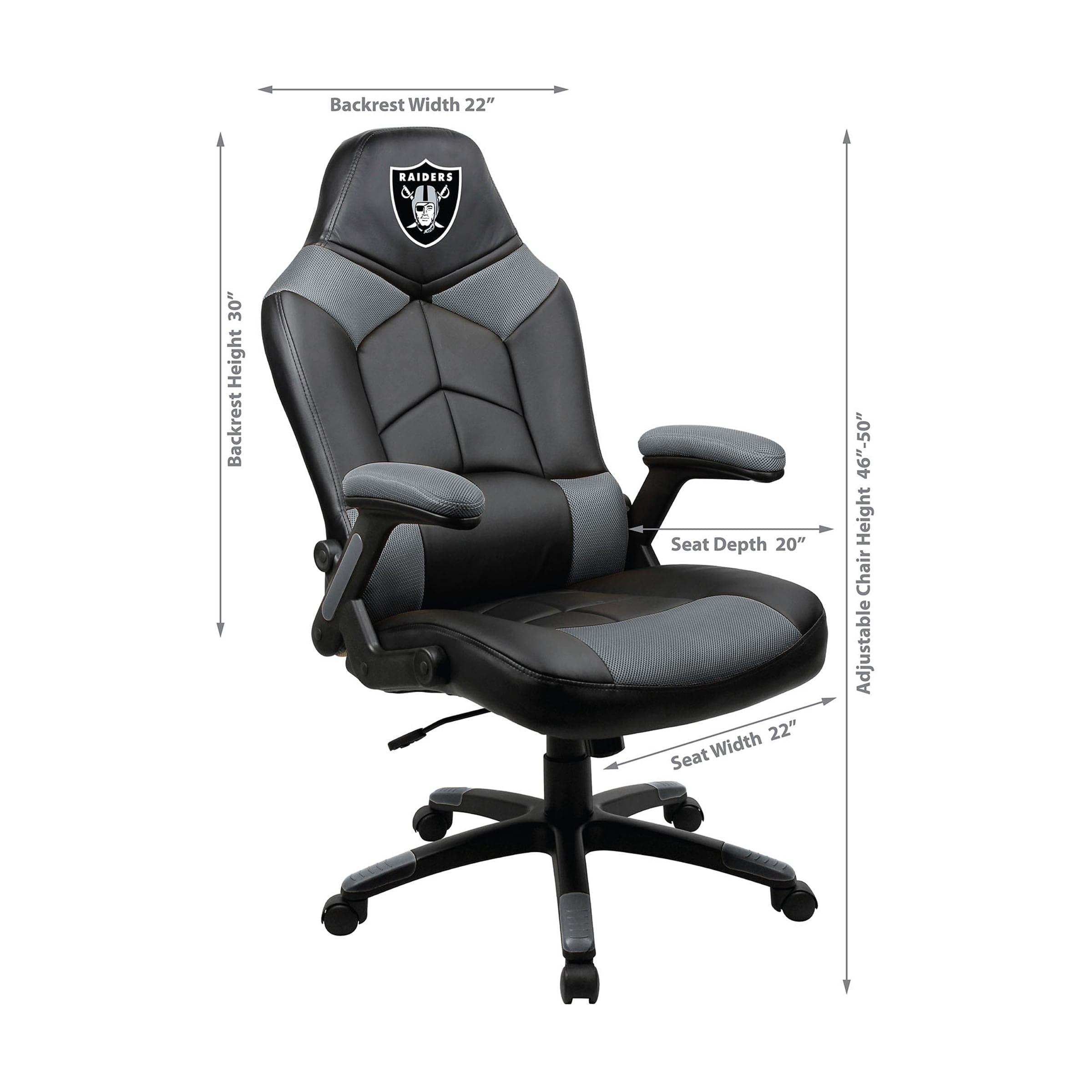 Black Las Vegas Raiders Oversized Gaming Chair