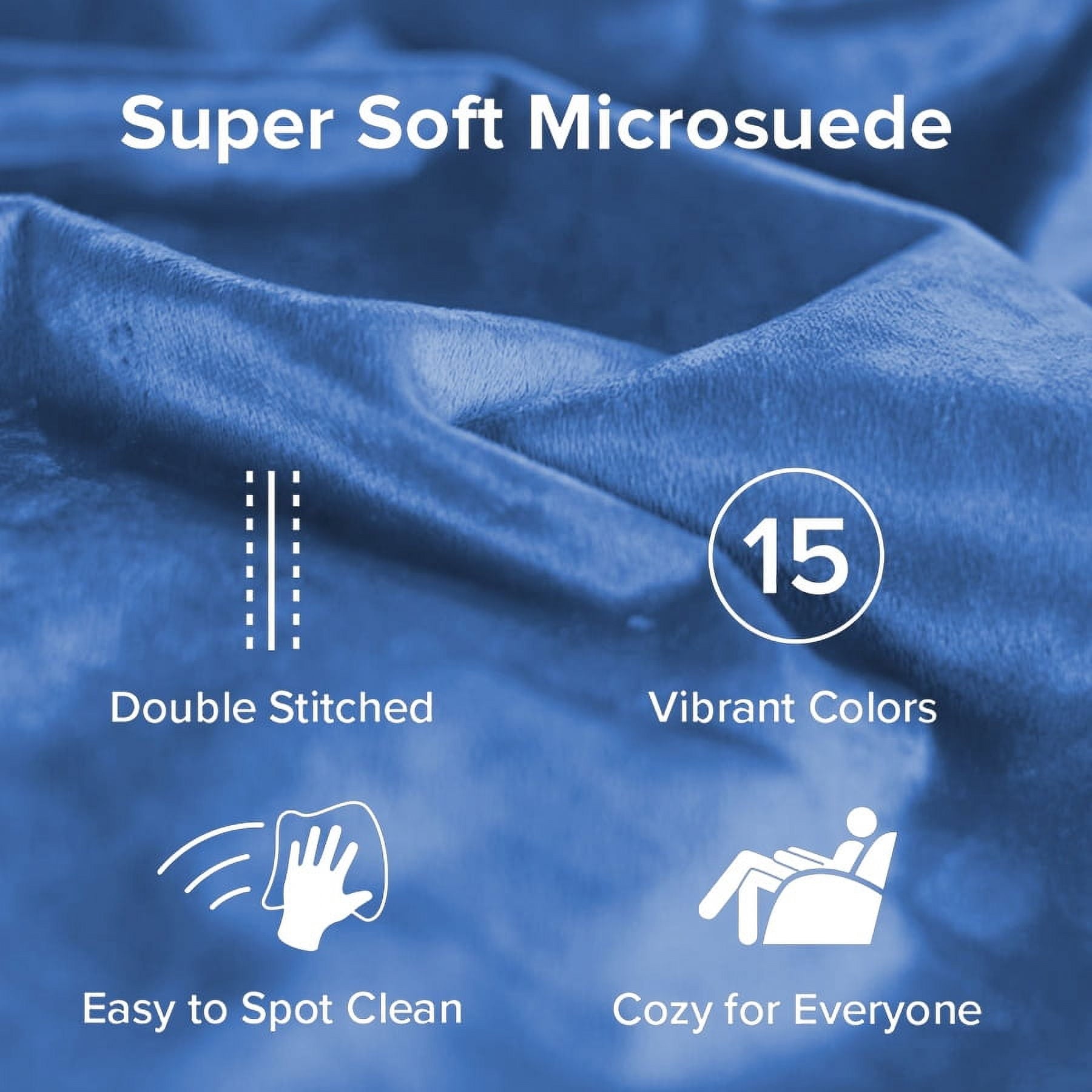 Sofa Sack 3' Passion Suede Bean Bag Chair, Royal Blue