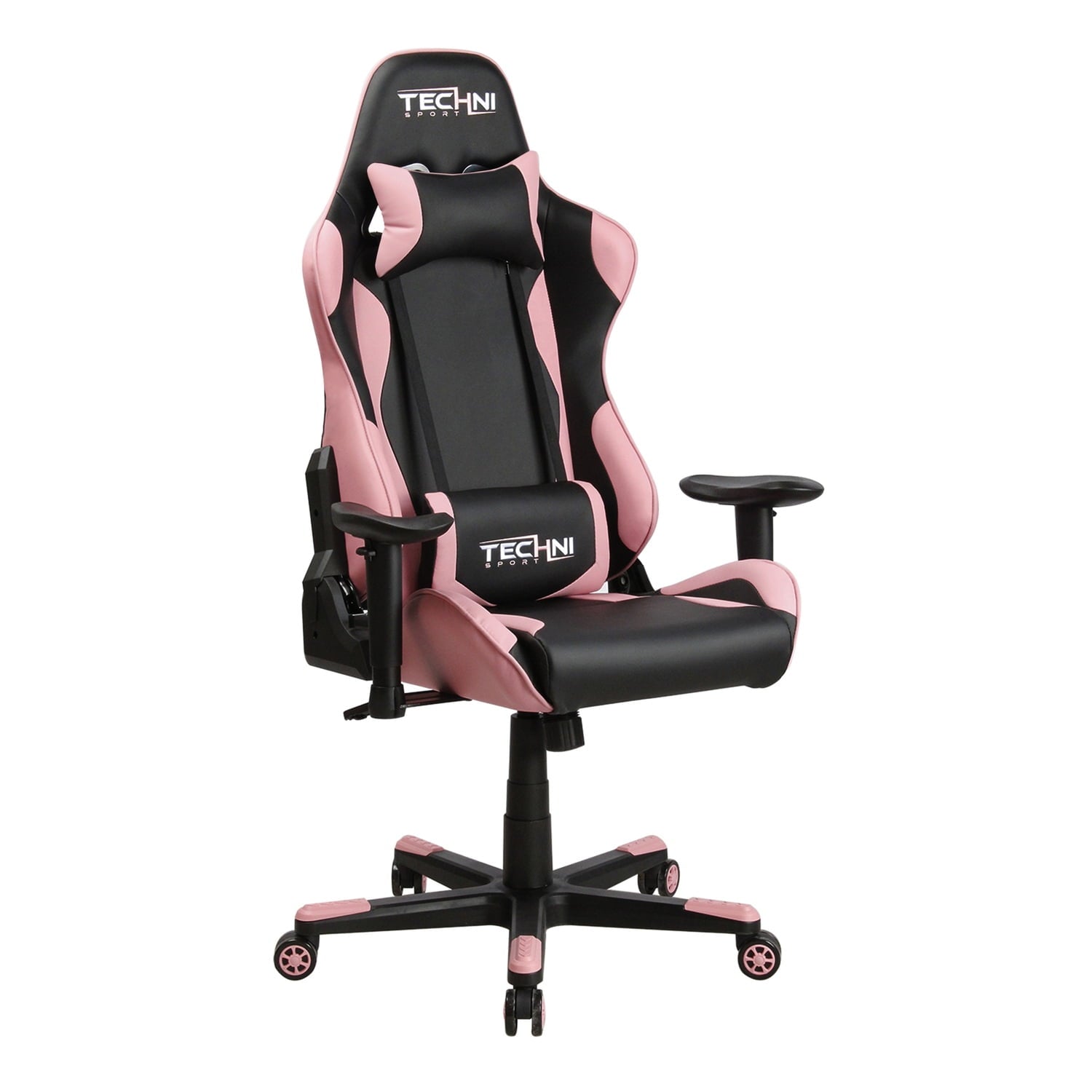 Techni Sport TS-4300 Ergonomic High Back Racer Style PC Gaming Chair with Memory Foam Seat, Pink RTA-TS43-PNK