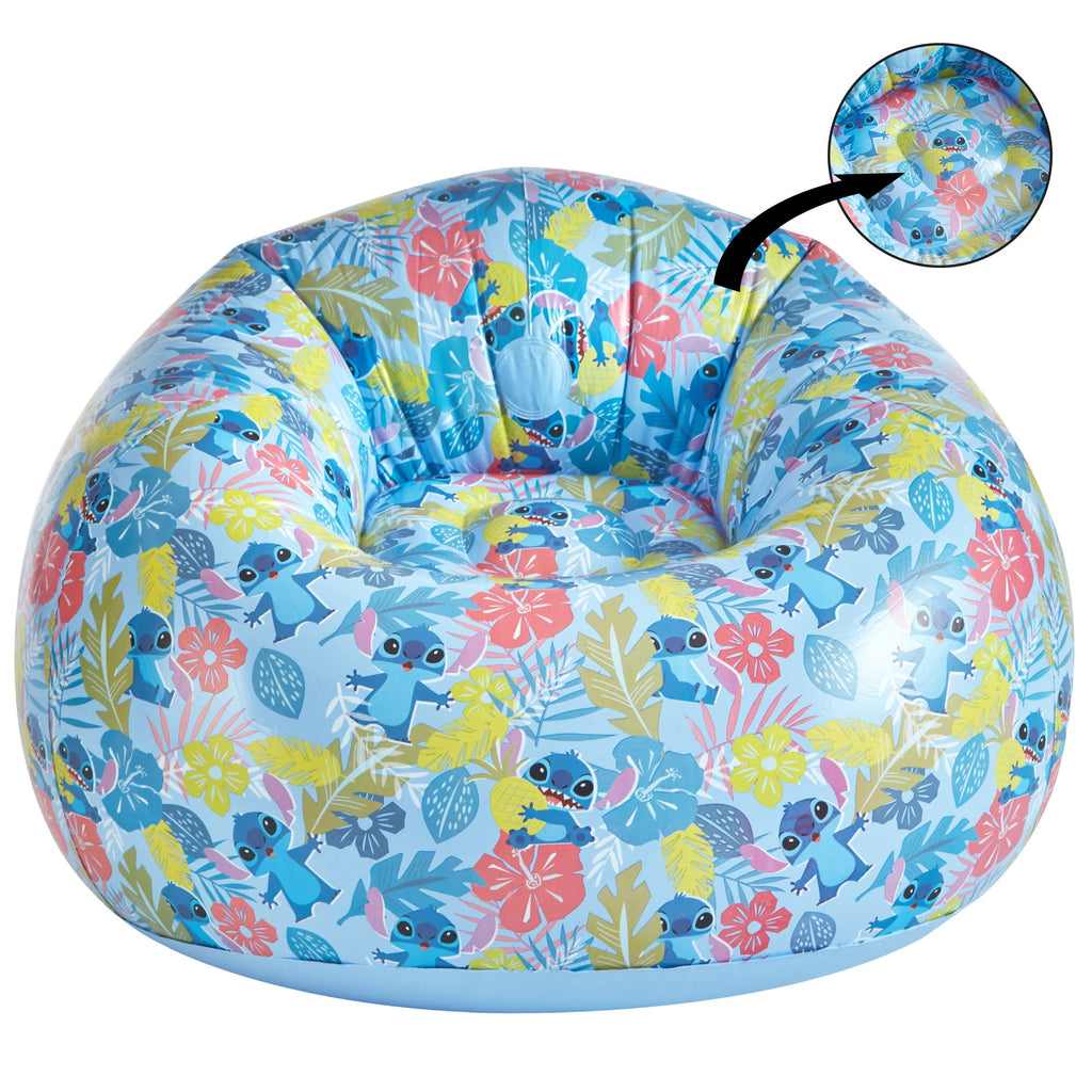 Disney Stitch Kids Inflatable Gaming Chair, Blue