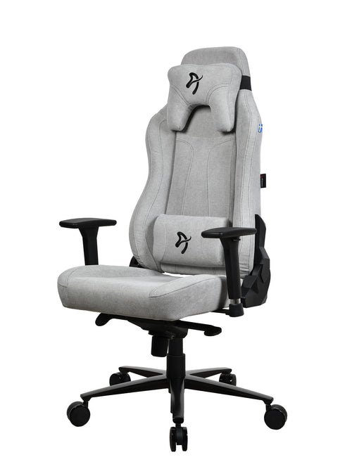 Arozzi Vernazza Soft Fabric Gaming Chair, Light Grey