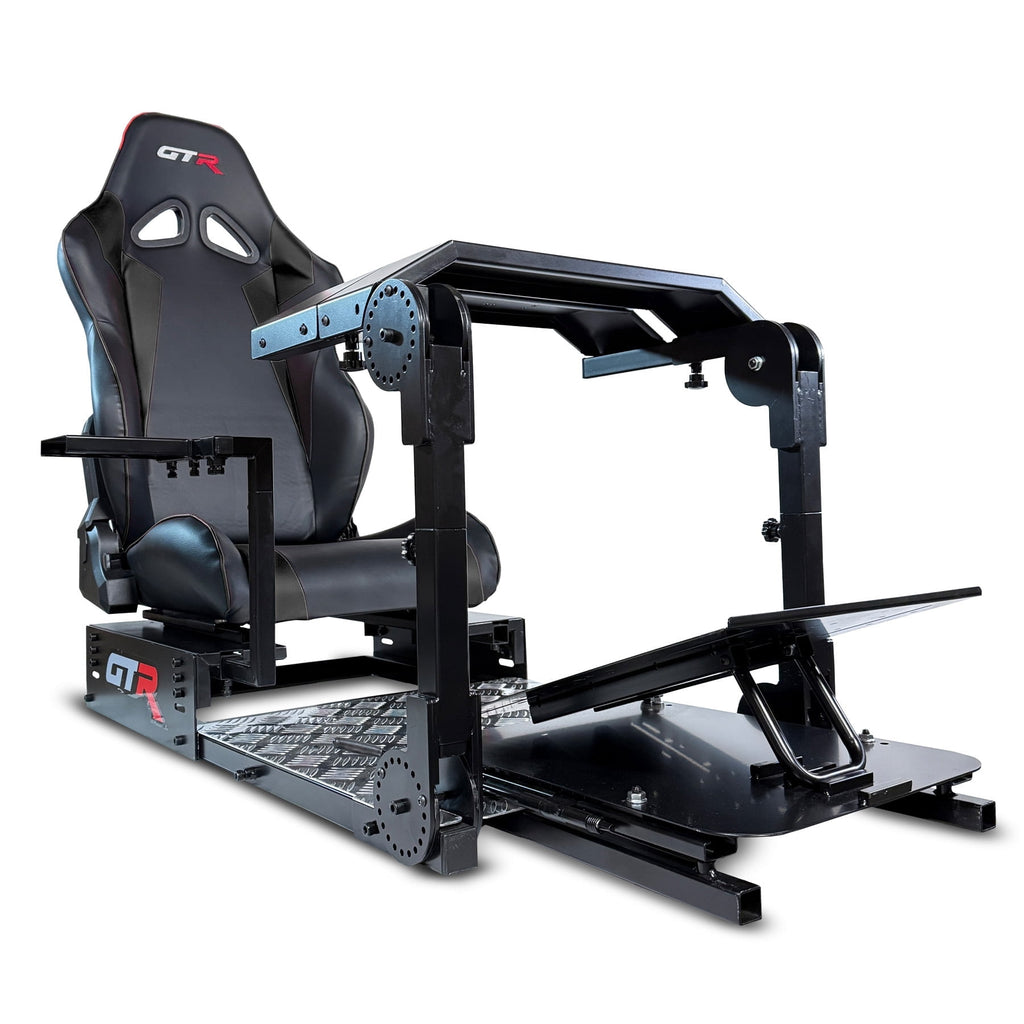 GTR Simulator GTA Pro Model Sim Rig – Strong Steel Chassis – Adjustable Wheel & Pedals