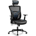 GTRACING Gaming Chair, Computer Chair with Mesh Back, Ergonomic Video Game Chair, Reclining Gaming Chair, Blue