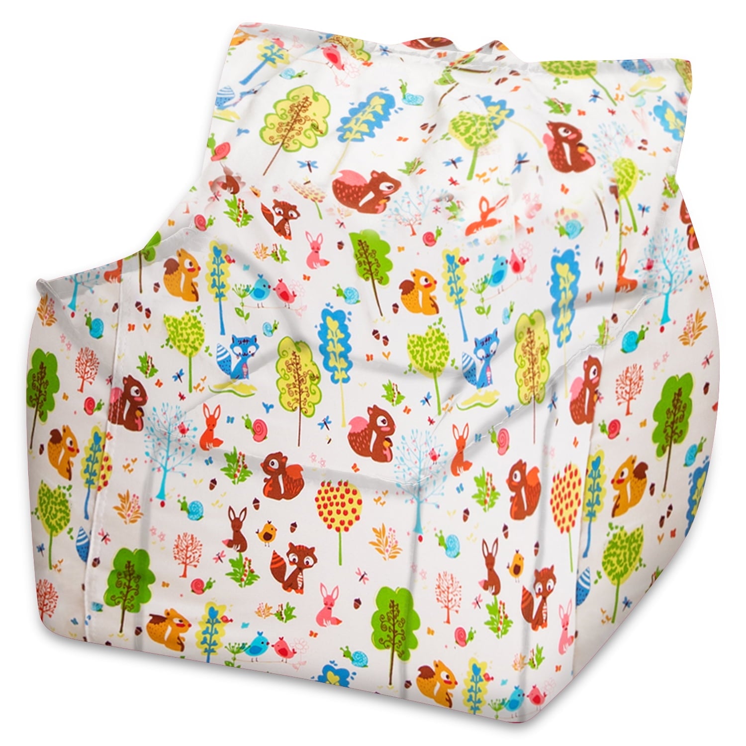 Posh Creations Newport Bean Bag Chair, Kids, 2.1 ft, Charcoal Gray