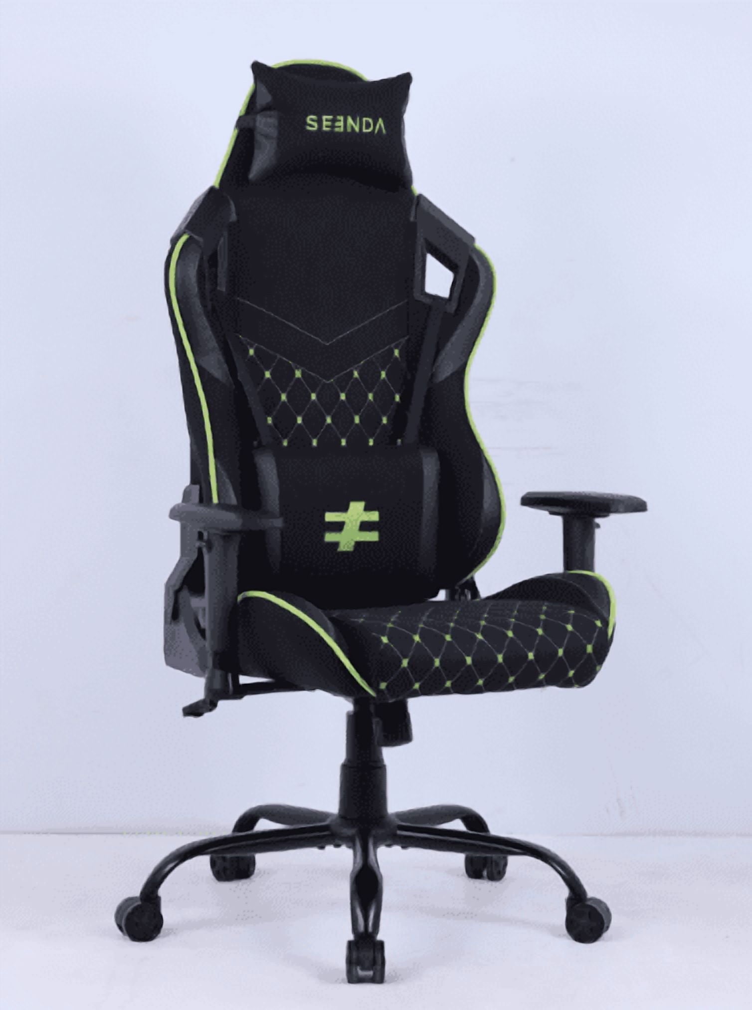 Seenda Gaming Chair, Computer Chair with Footrest and Massage Lumbar Support, Ergonomic High Back Video Game Chair with Swivel Seat and Headrest