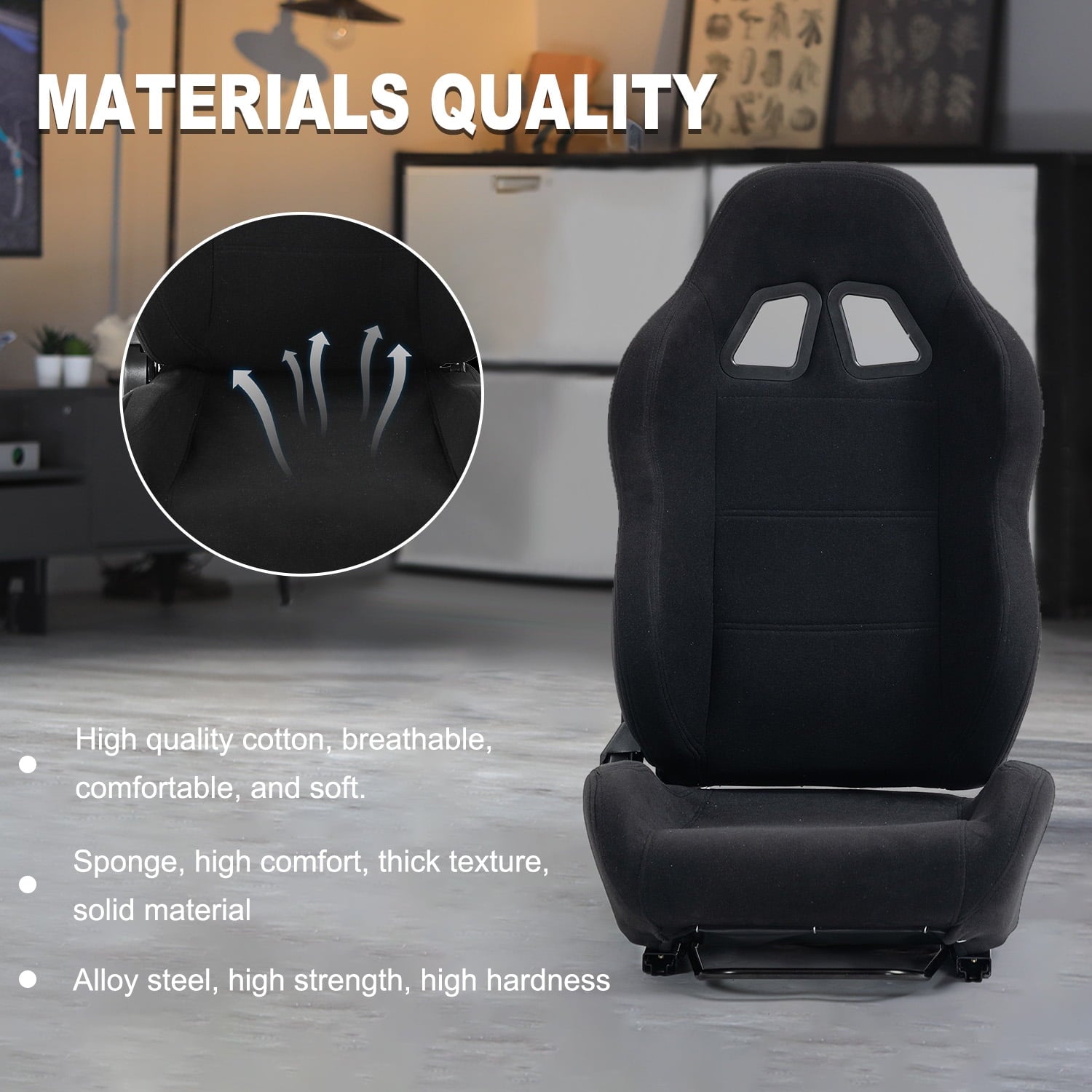 Marada Racing Cockpit with Seat Foldable Compatible with Logitech G25 G27 G29 G920 Thrustmaster T80 T150