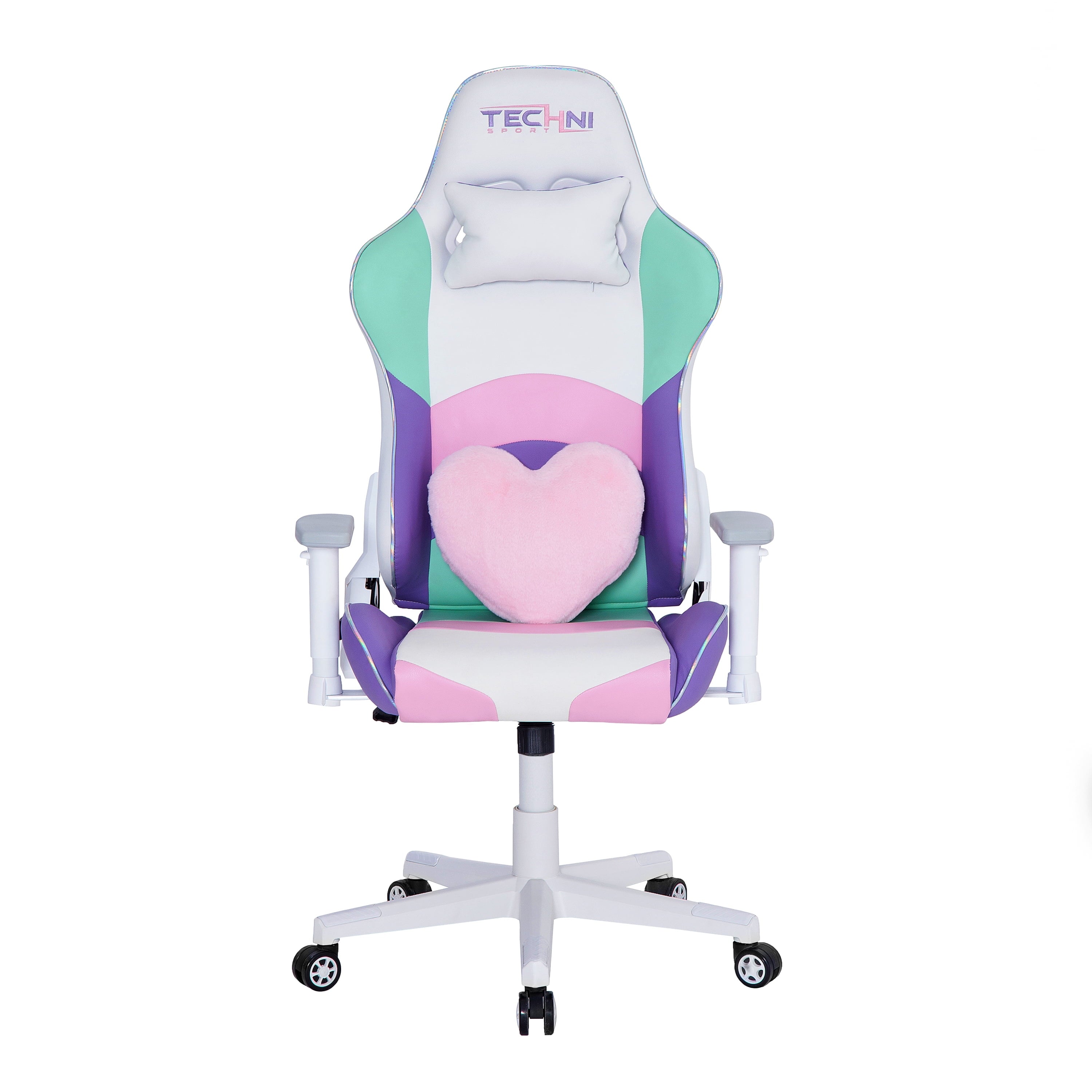 Techni Sport TS-42 Office-PC Gaming Chair, Adjustable Height with Memory Foam Seat and Back, Kawaii RTA-TS42-KWI
