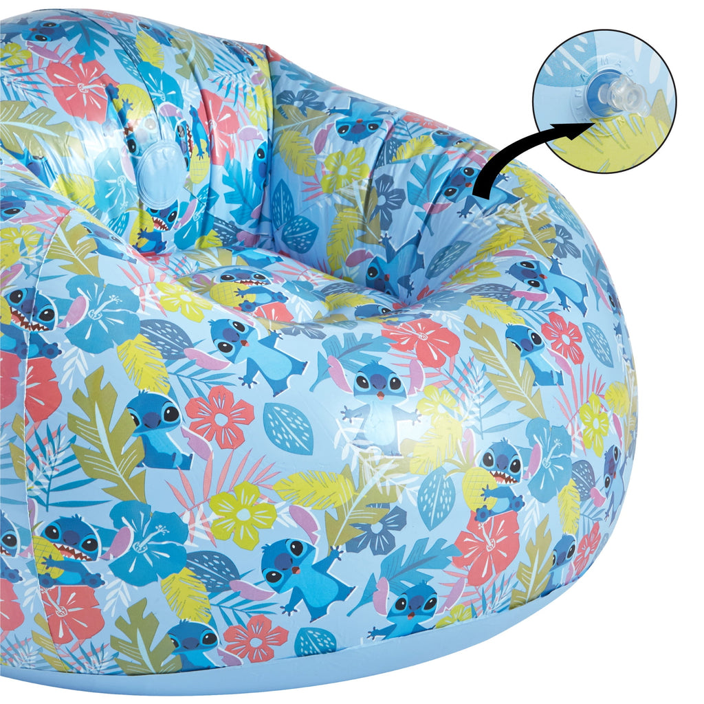 Disney Stitch Kids Inflatable Gaming Chair, Blue