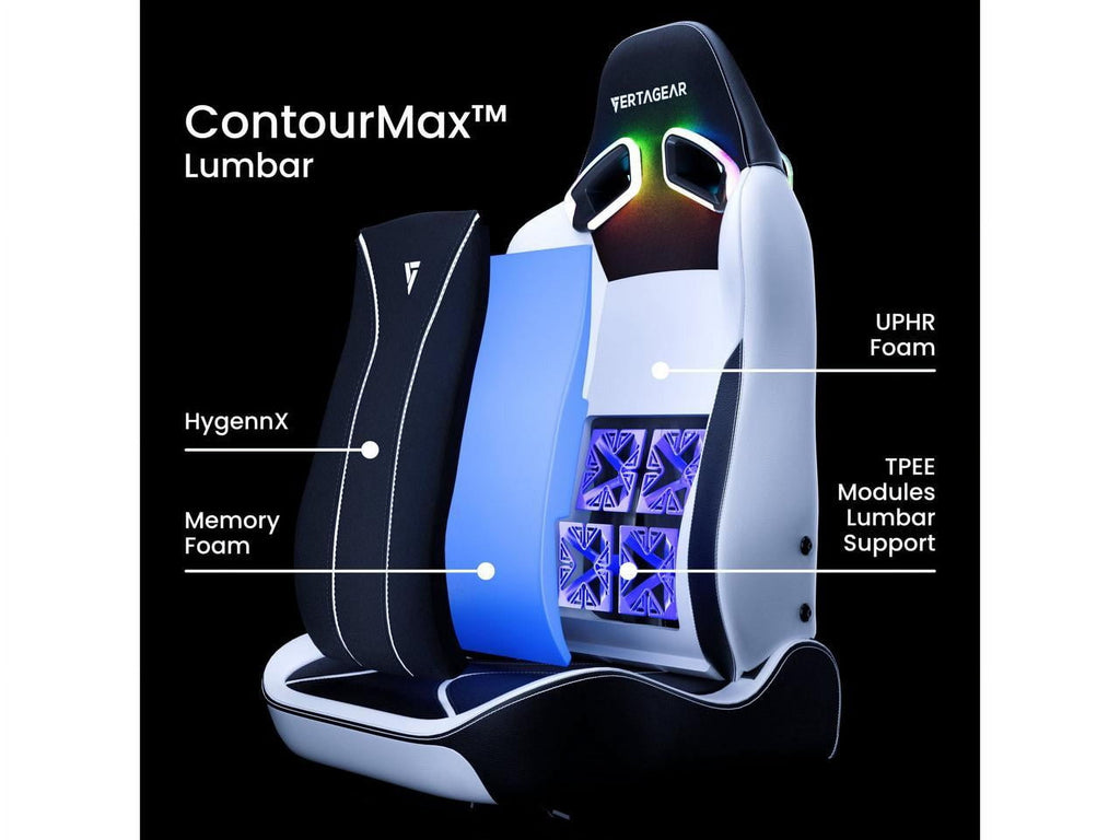 Vertagear PL6800 HygennX Ergonomic Gaming Chair (Carbon Black)