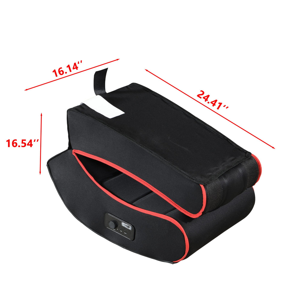 Sesslife Folding Gaming Rocker Floor Chair with 2 Built-in Audio Speakers, Modern Rocker Floor Gaming Chair with 3.5mm Input and Output Ports for Teens, Single Chair for Bedroom Game Room, Black