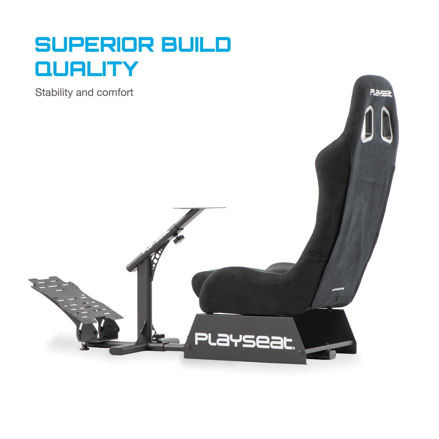 Playseat® Evolution Racing Suède Lightweight Carbon Quality Steel Racing Simulator Cockpit, Black